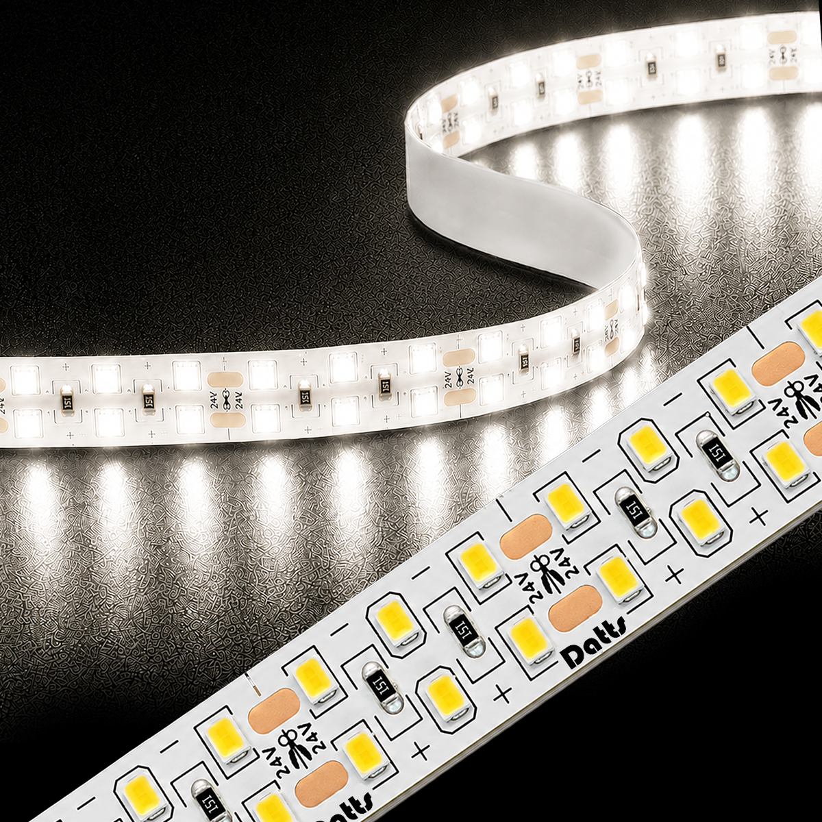 Светодиодная лента Datts 2835 24V 19,2W 192 LED 2line